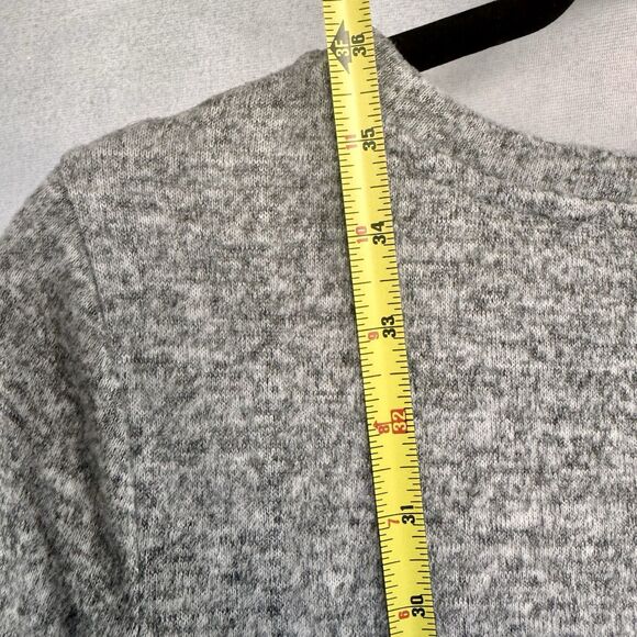 a.n.a A New Approach Heather Gray Bell Sleeve Dress Size Small Sweater Soft Line - Picture 10 of 12